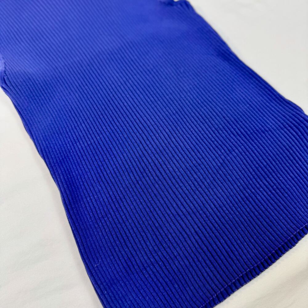 VTG Kasper Silk Cotton Top Blue Women’s Large Dopamine Dressing Longline Y2K 90s - Picture 6 of 11